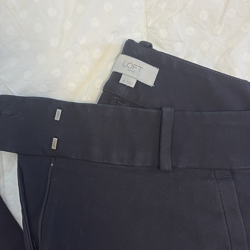Loft Size 6 Black Curvy Skinny Ankle Pant - Picture 3 of 4